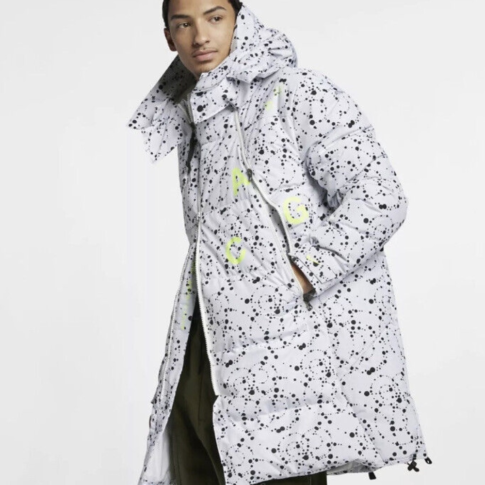 NWT Nike Nikelab ACG Down-Fill Parka Jacket XL - AQ3517-100 White Volt